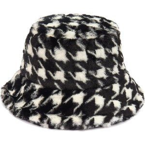 WETMT Women Furry Fur Winter Warm Plush Fisherman Fluffy Sherpa Bucket Hat